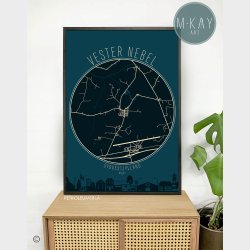 Vester Nebel Cirkelplakat 70 Stk