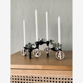 Julekugler med adventstal