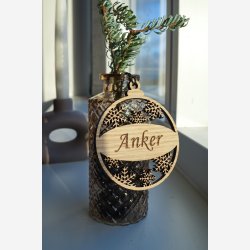 Julekugle Med Graveret Navn 