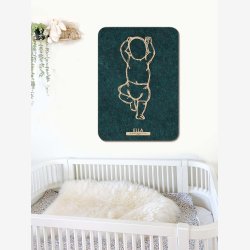 Fdselstavle i tr og akustikfilt - HANDS UP