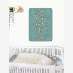 Fdselstavle i tr og akustikfilt - HANDS UP