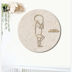PR�MATUR Sleepy  - �60cm F�dselstavle i tr� og akustikfilt