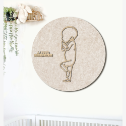 PR�MATUR Sleepy  - �60cm F�dselstavle i tr� og akustikfilt