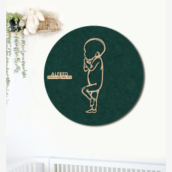 PR�MATUR Sleepy  - �60cm F�dselstavle i tr� og akustikfilt