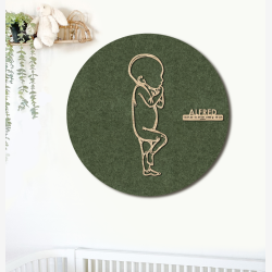 PR�MATUR Sleepy  - �60cm F�dselstavle i tr� og akustikfilt