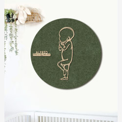 PR�MATUR Sleepy  - �60cm F�dselstavle i tr� og akustikfilt