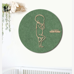 PR�MATUR Sleepy  - �60cm F�dselstavle i tr� og akustikfilt
