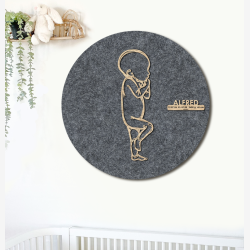 PR�MATUR Sleepy  - �60cm F�dselstavle i tr� og akustikfilt