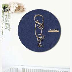 PR�MATUR Sleepy  - �60cm F�dselstavle i tr� og akustikfilt