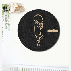 PR�MATUR Sleepy  - �60cm F�dselstavle i tr� og akustikfilt