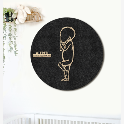 PR�MATUR Sleepy  - �60cm F�dselstavle i tr� og akustikfilt