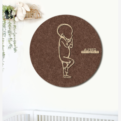 PR�MATUR Sleepy  - �60cm F�dselstavle i tr� og akustikfilt