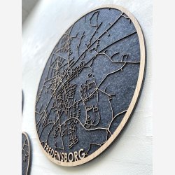 Fredensborg bykort i tr