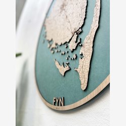 Fyn og det sydfynske hav kort i tr