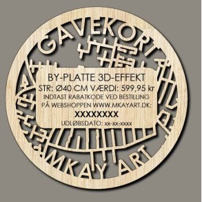 Fysisk Gavekort MKay Art