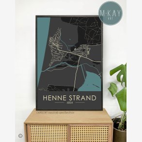 Henne Strand byplakat 70 stk
