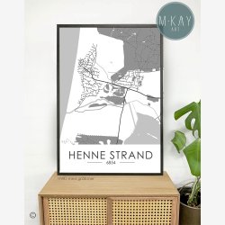 Henne Strand byplakat 70 stk