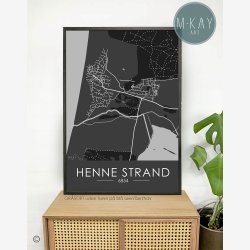 Henne Strand byplakat 70 stk