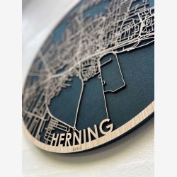 Herning bykort i tr�