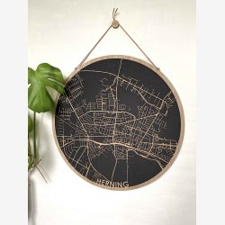 Herning bykort i tr�