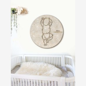 Fdselstavle i tr og akustikfilt - HANDS UP