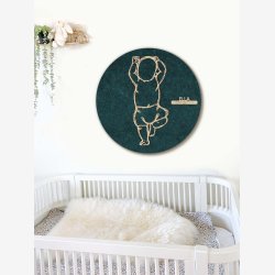 Fdselstavle i tr og akustikfilt - HANDS UP