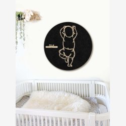 Fdselstavle i tr og akustikfilt - HANDS UP