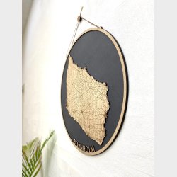 Bornholm bykort i tr