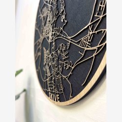 Skive bykort i tr�