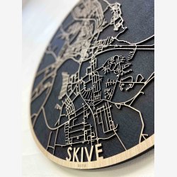 Skive bykort i tr�