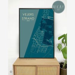 Vejers Strand byplakat 75 stk