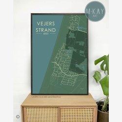 Vejers Strand byplakat 75 stk