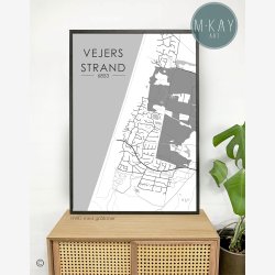 Vejers Strand byplakat 75 stk