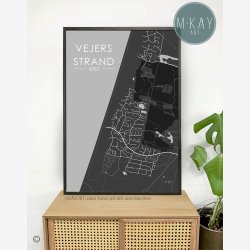 Vejers Strand byplakat 75 stk