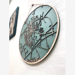 Vildbjerg bykort i tr