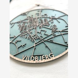 Vildbjerg bykort i tr