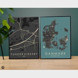 Funder Kirkeby byplakat 50 stk