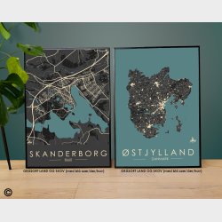 Skanderborg byplakat 300 stk