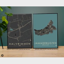 Halvrimmen byplakat 70stk