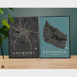 Aakirkeby byplakat 65 stk