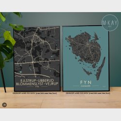 Ejlstrup Ubberud Blommenslyst byplakat 65 stk