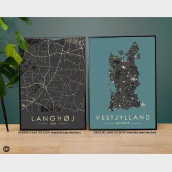 Langhøj byplakat 80 stk