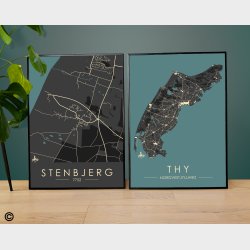 Stenbjerg byplakat 45 stk