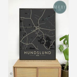 Hundslund byplakat 40 stk
