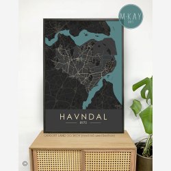Havndal og opland byplakat 70 stk