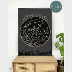 Skibhuskvarteret Cirkelplakat 75 Stk