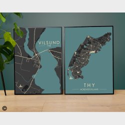 Vilsund byplakat 45 stk