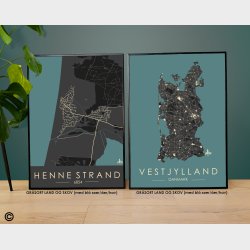 Henne Strand byplakat 70 stk