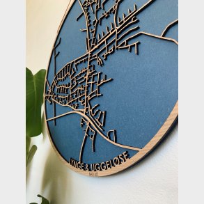 Lynge & Uggelse bykort i tr