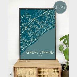 Greve Strand byplakat 50